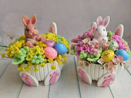 Мило ручної роботи кошик Великдень вушки менший