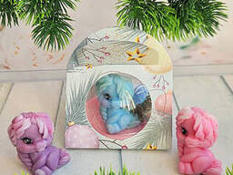 Мило ручної роботи Поні 3Д в куполі і сумці