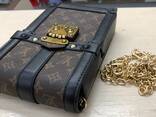 Мини сумка для телефона женская из эко кожи на цепочке Чехол Crossbody Bag сумочка на цепо - фото 12