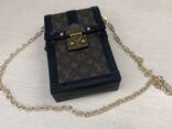 Мини сумка для телефона женская из эко кожи на цепочке Чехол Crossbody Bag сумочка на цепо - фото 15