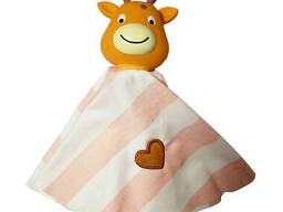 Misoko&CO Іграшка для собак, олень, латекс, коричневий з рожевим, 18.5 см