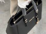 Містка модна жіноча сумка екошкіра Michael Kors Shopper Black TR00017 - фото 3