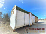 Мобильная квадро баня бочка 2.4x4.5м под ключ от Thermowood Production - фото 3