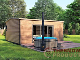 Мобильный гостевой дом-баня 6,0х5,0 Sauna House 3 от Thermowood Production