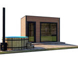 Modular sauna 4.0x2.3m Gartensauna-9 Thermowood Production turnkey from the manufacturer - фото 1