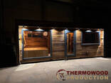 Модульная сауна из термодерева 7,0х3,2м под ключ с санузлом. Производитель Thermowood. .. - фото 2