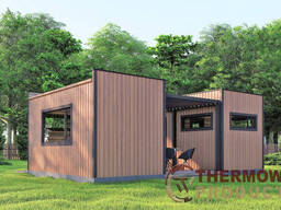 Модульный гостевой дом-баня 7,2х5,6м Sauna House 11 под ключ от Thermowood Production