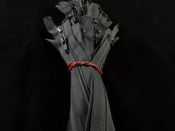 Молния-застежка-Змейка 30 см серая