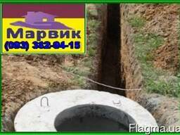 Монтаж канализации из Ж, Б колец