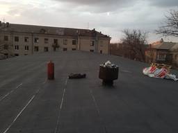 Монтаж кровли еврорубероидом