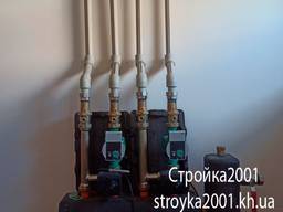 Монтаж отопления и водопровода в административном здании в Харькове