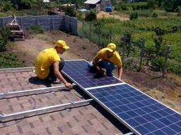 Монтаж солнечных электростанций