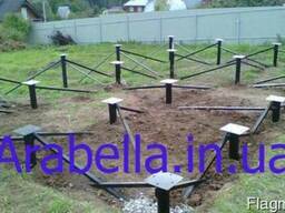 Монтаж винтовых свай (фундамент) изготовление свай