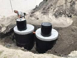 Монтаж Выгребных Ям под ключ. Дренажный переливной Септик.