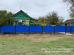 Монтаж забора, кованый забор, профлист, холодная ковка, ворота с калиткой