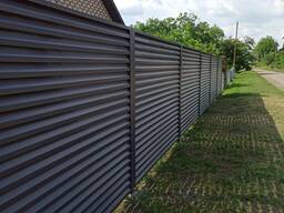 Монтаж забора жалюзи