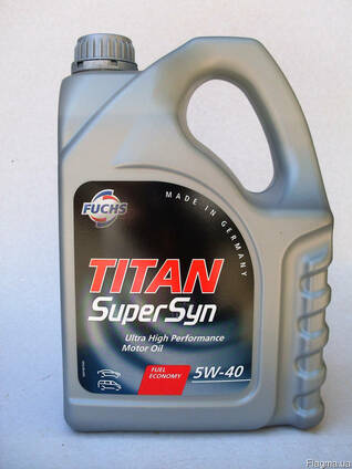 Моторное масло Fuchs Titan SuperSyn 5w40 синтетика 4л