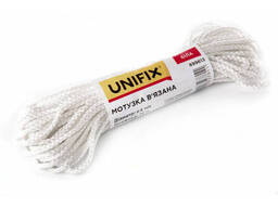 Мотузка в'язана 6мм, 15м біла Unifix