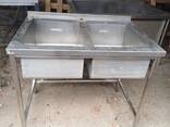 Мойка двойная нержавеющая ванна моечная промышленная бу и новые - фото 3