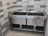 Мойка из нержавеющей стали односекционная, двухсекционная, трехсекционная - фото 2