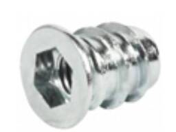 Муфта для дерева під шестигранний конфірматний ключ М6*10*13мм