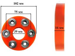 Муфта резиновая компрессора LB50 GA-000-017 (аналог)