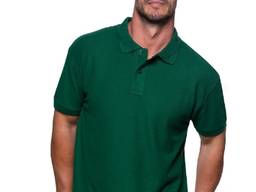 Мужская рубашка-поло, темно-зеленый