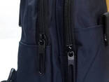 Мужская сумка Lanpad через плечо синяя - фото 3