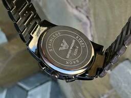 Мужские черные наручные часы Emporio Armani / Армани