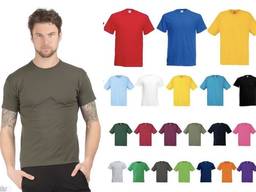 Мужские футболки для сферы обслуживания в ассортименте, логотипы вышивка печать