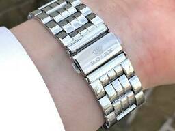Мужские серебряные наручные часы Rolex / Ролекс