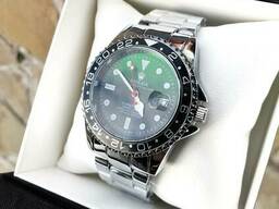 Мужские серебряные наручные часы Rolex Submariner / Ролекс