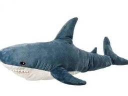 Мягкая игрушка Плюшевая Акула Shark doll 49 см Подушка акула подушка объятия Top R