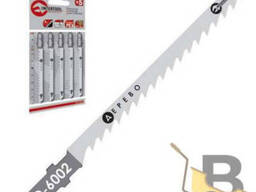 Набір полотен 5 од. для лобзика 75 мм по дереву і пластику Intertool SD-6002