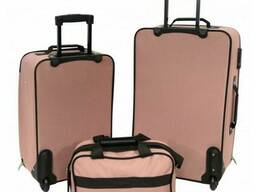 Набір валіз Bonro Best 2 шт і сумка рожевий