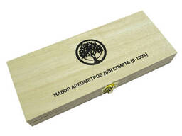 Набор ареометров (спиртометров) АСП-3 в дер. коробке