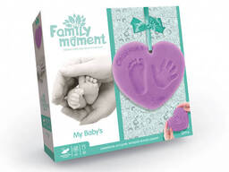 Набор для создания слепка ручки или ножки "Family Moment" Danko Toys фиолетовый. ..