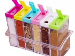 Набор емкостей для специй из 6 контейнеров