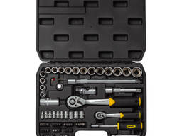 Набор насадок торцевых и бит 1/4" 1/2" 72шт CrV SIGMA 6003741 в кейсе