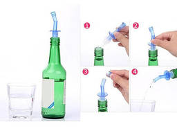 Набор пластиковых дозаторов-пробок для бутылок с крышкой (2 штуки в комплекте)
