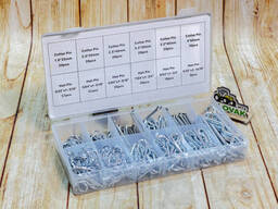 Набор шплинтов Cotter Pin + Hairpin (тип R) - 300 шт. /12 размеров