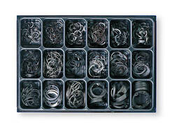 Набір внутрішніх стопорних кілець DIN 472 Berner 18 розмірів 650 шт.