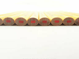 Набор жёлтых овальных карандашей по стеклу 175 мм (в наборе 12 шт) HTools, 14B802