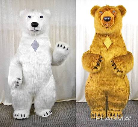 Надувной костюм Медведь Гуд, Дик, Хеппи, Панда, динозавра, пикачу