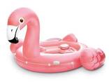 Надувной матрас плавательный остров Intex 57297 "Фламинго" для отдыха на воде. ..
