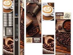 Наклейка на кофейный автомат Necta Kikko Max