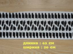 Наклейка протектор шины на капот авто Чёрная