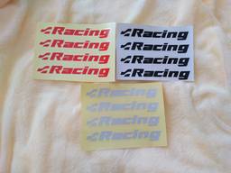 Наклейки на ручки Racing Черная, Красная, Белая