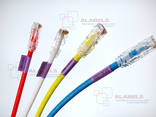 Наклейки сиреневого цвета для маркировки информационного кабеля, патч-кордов c D от 3 до 7