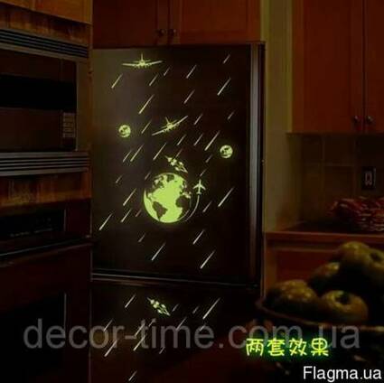 Наклейки светящиеся звезды в темноте 061